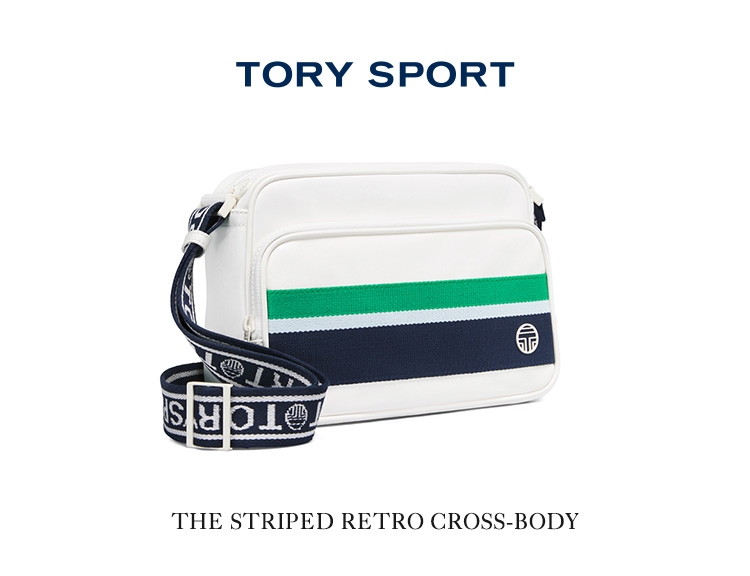 The Tory Sport Striped Retro Cross-Body