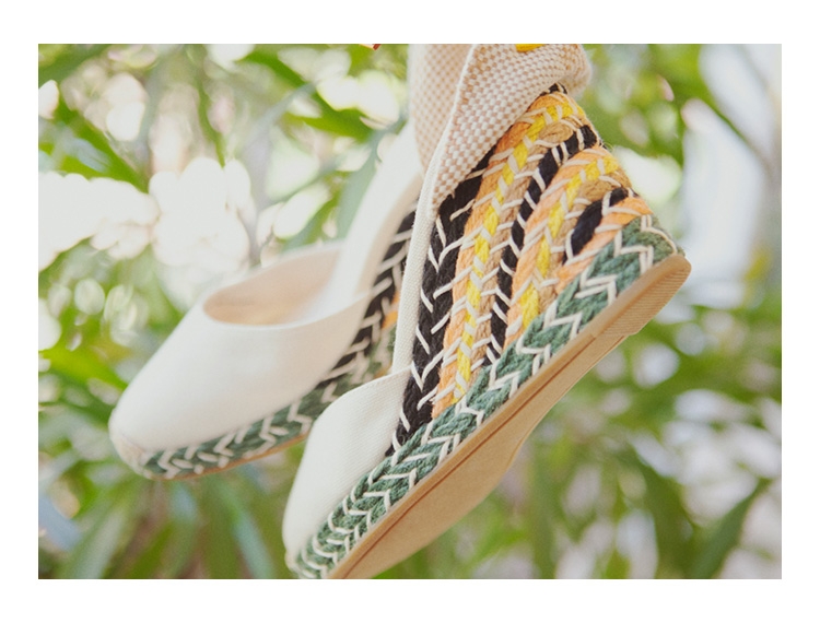 Multicolored Wrap Espadrille