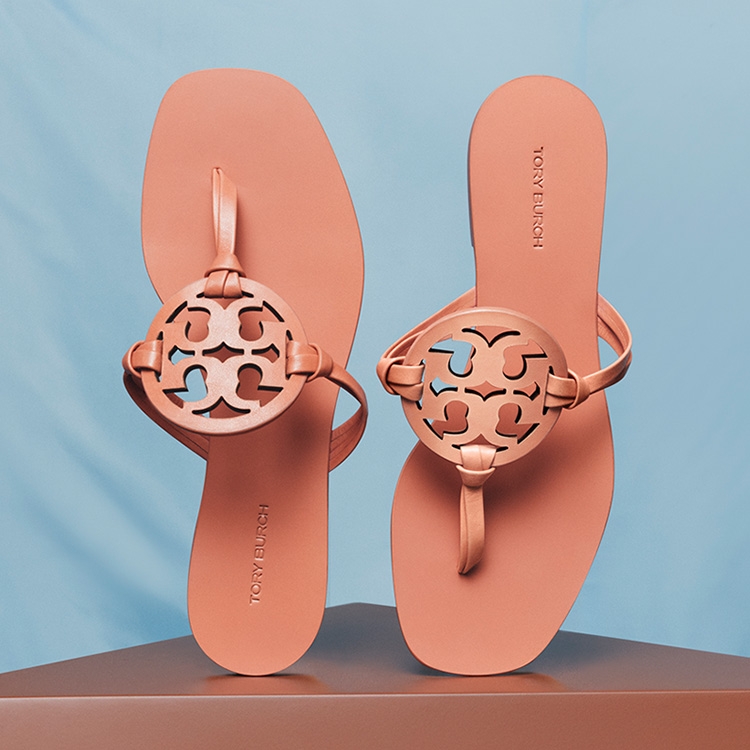 Tory burch miller outlet square toe sandal