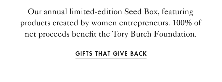 Gifts that give back