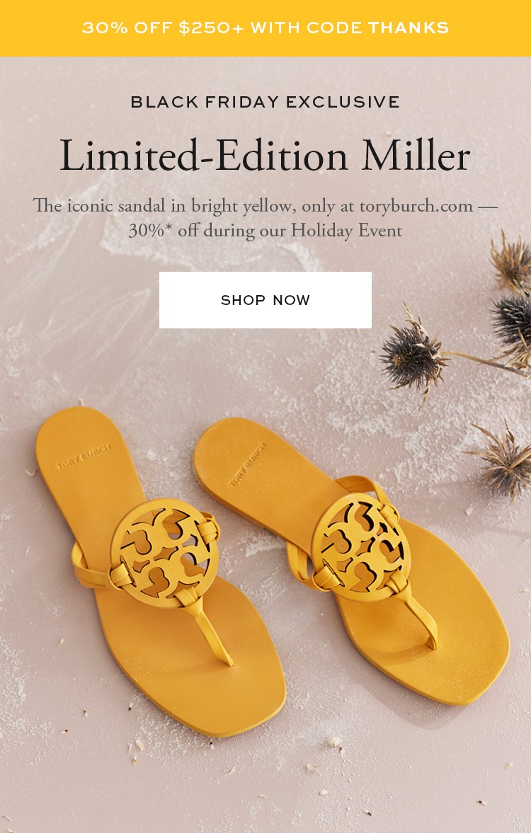 The limited-edition logo sandal + 30% off sitewide - Tory Burch 
