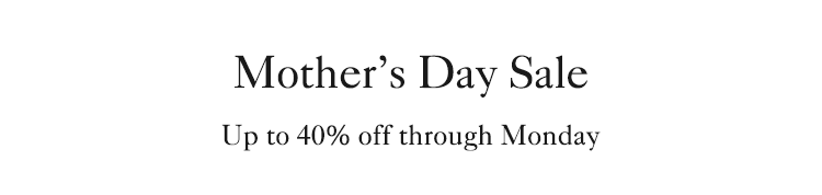 Up to 40% off through Monday