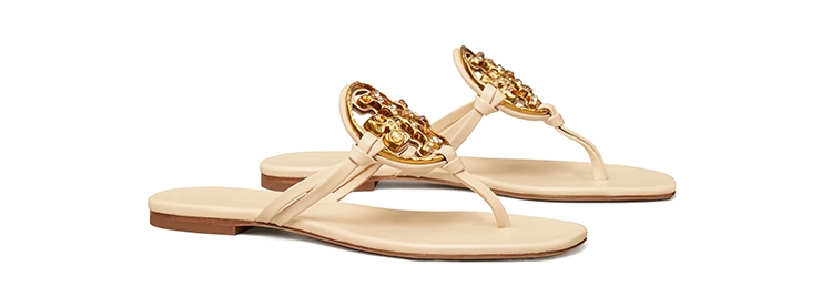 Jeweled Miller Sandal