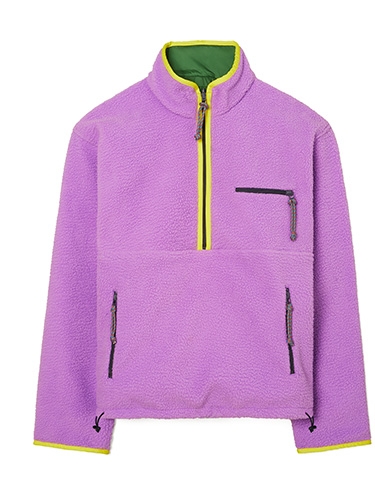 Reversible Nylon Fleece Pullover