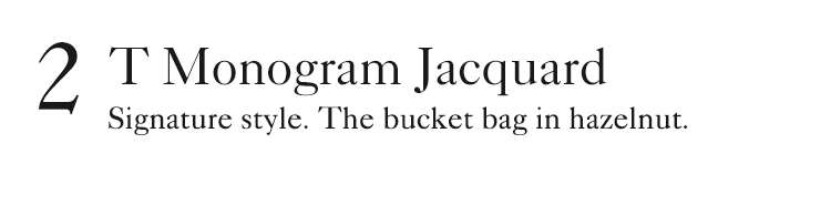 T Monogram Jacquard Mini Bucket Bag