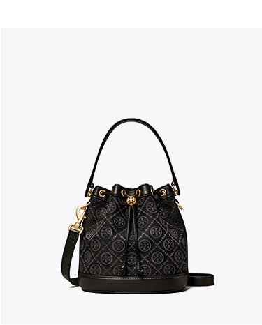 T Monogram Bucket Bag
