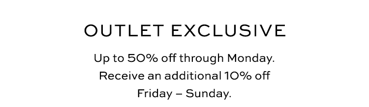 Up to 50% off through Monday