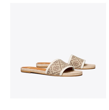 T Monogram Espadrille Slide