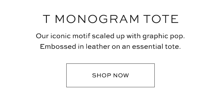 T Monogram Tote
