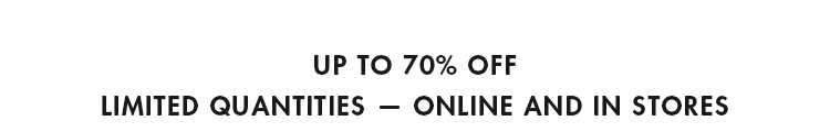 Up to 70% off 