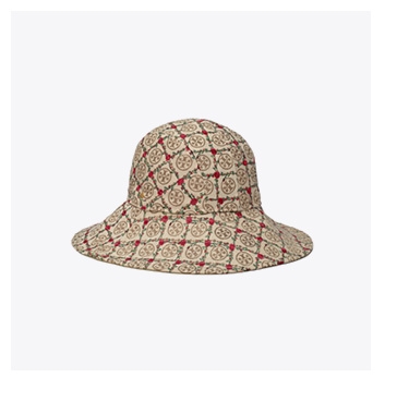 T Monogram Embroidered Bucket Hat