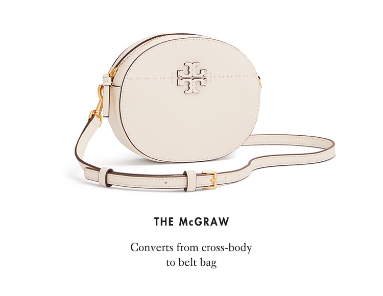 The McGraw - converts from cross-body to belt bag 