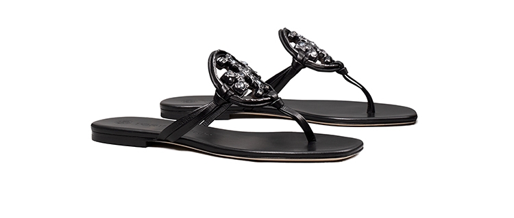 Jeweled Miller Sandal