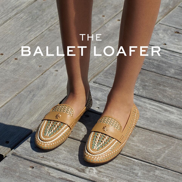 The Woven Ballet Loafer - Tory Burch