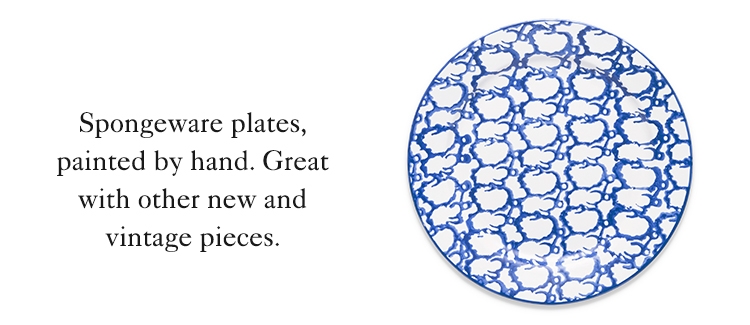 Spongeware plates