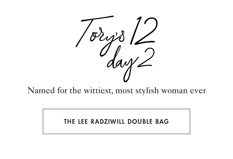 The Lee Radziwill Double Bag